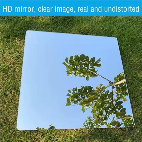 DARENYI 16"x12" Acrylic Mirror Sheet, Flexible Non Glass Body Mirror Tiles Large - Picture 1 of 7